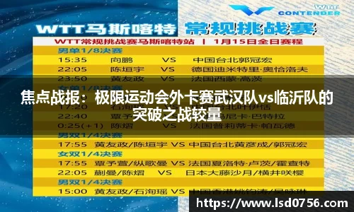 焦点战报：极限运动会外卡赛武汉队vs临沂队的突破之战较量